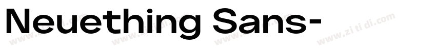Neuething Sans字体转换